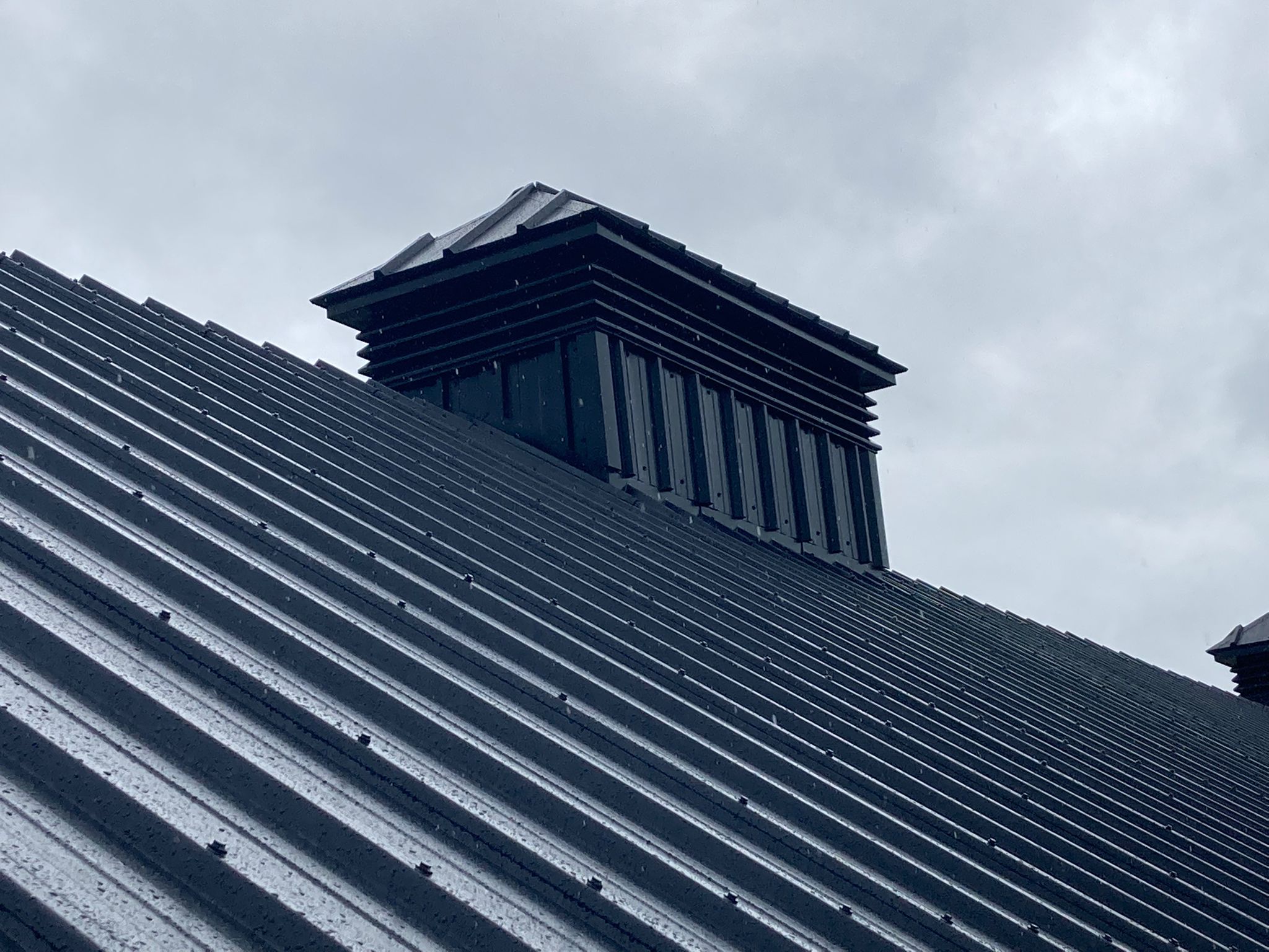 Steel roof pagoda designed and supplied by McMenamin Engineering