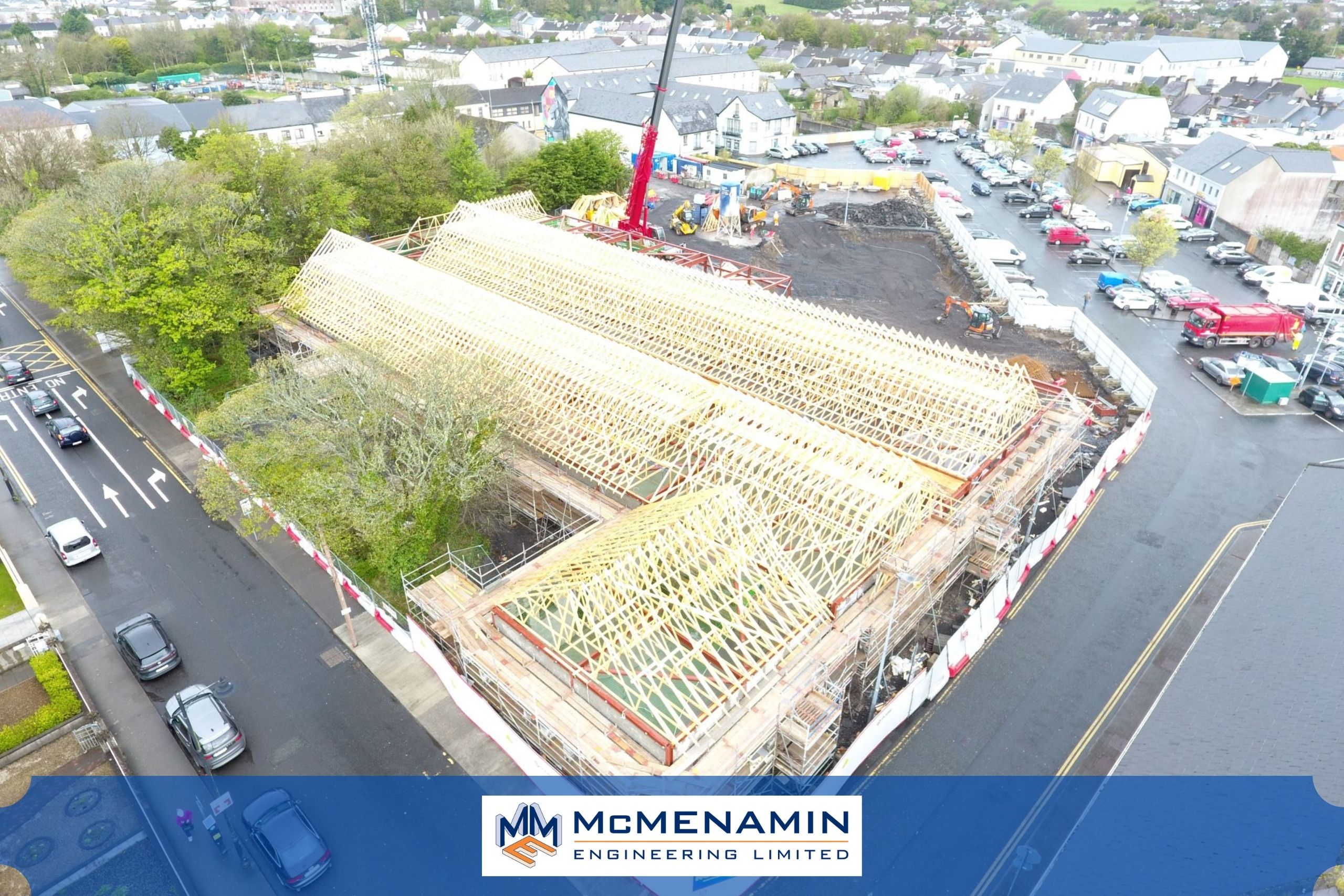 Steel cladding supplied for the new aldi store in Ballina