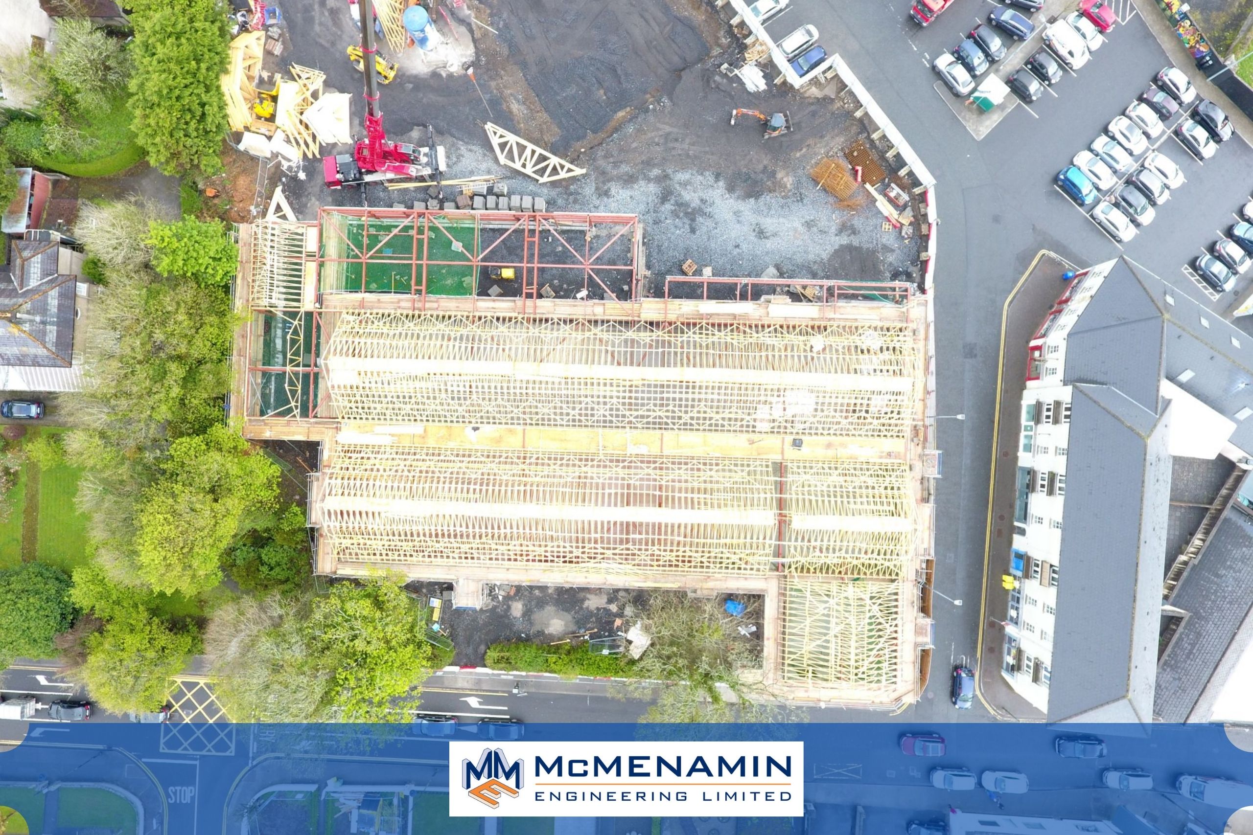 steel frams and cladding supplied to the new aldi store in ballina