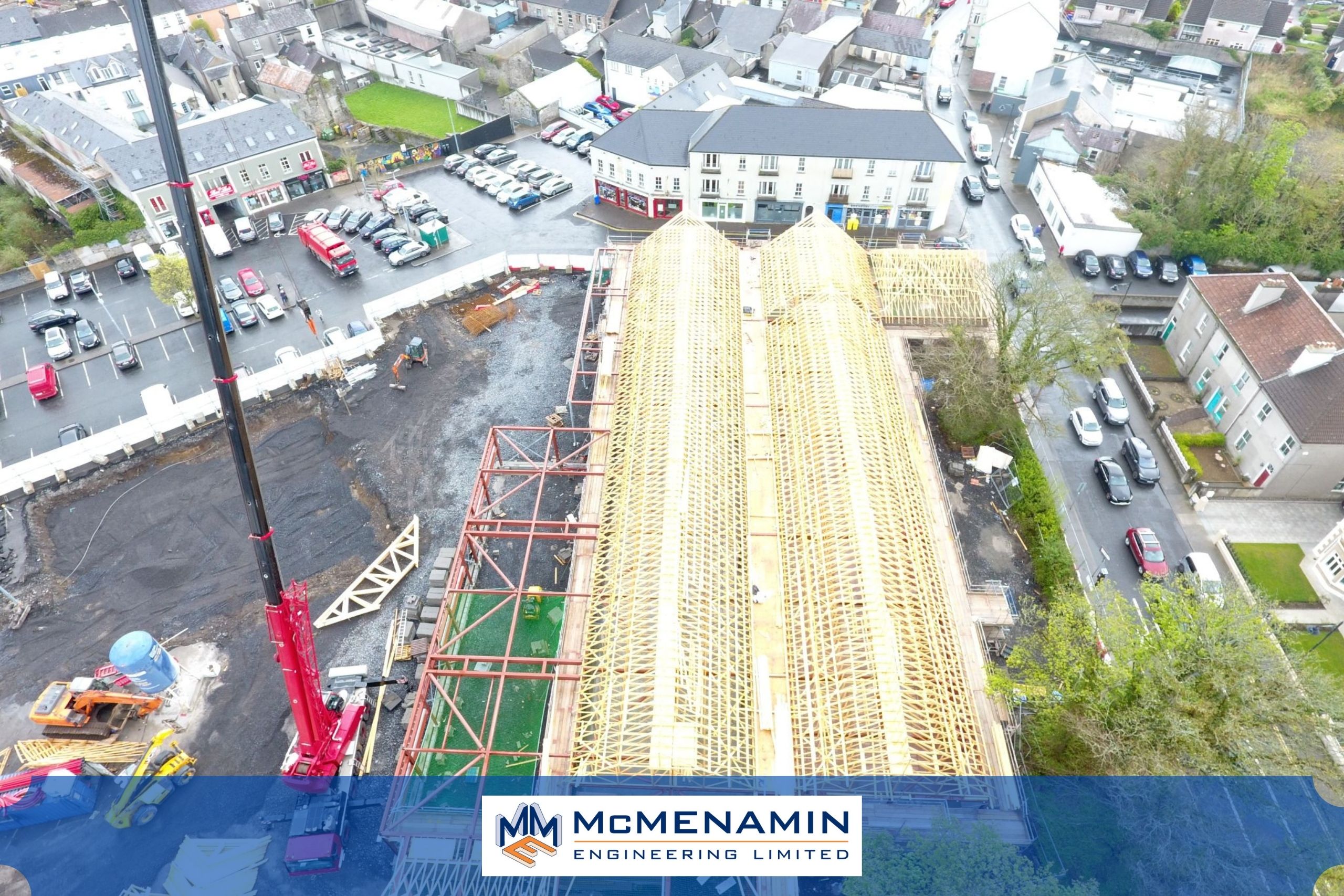 structural steel supplied for aldi store in ballina