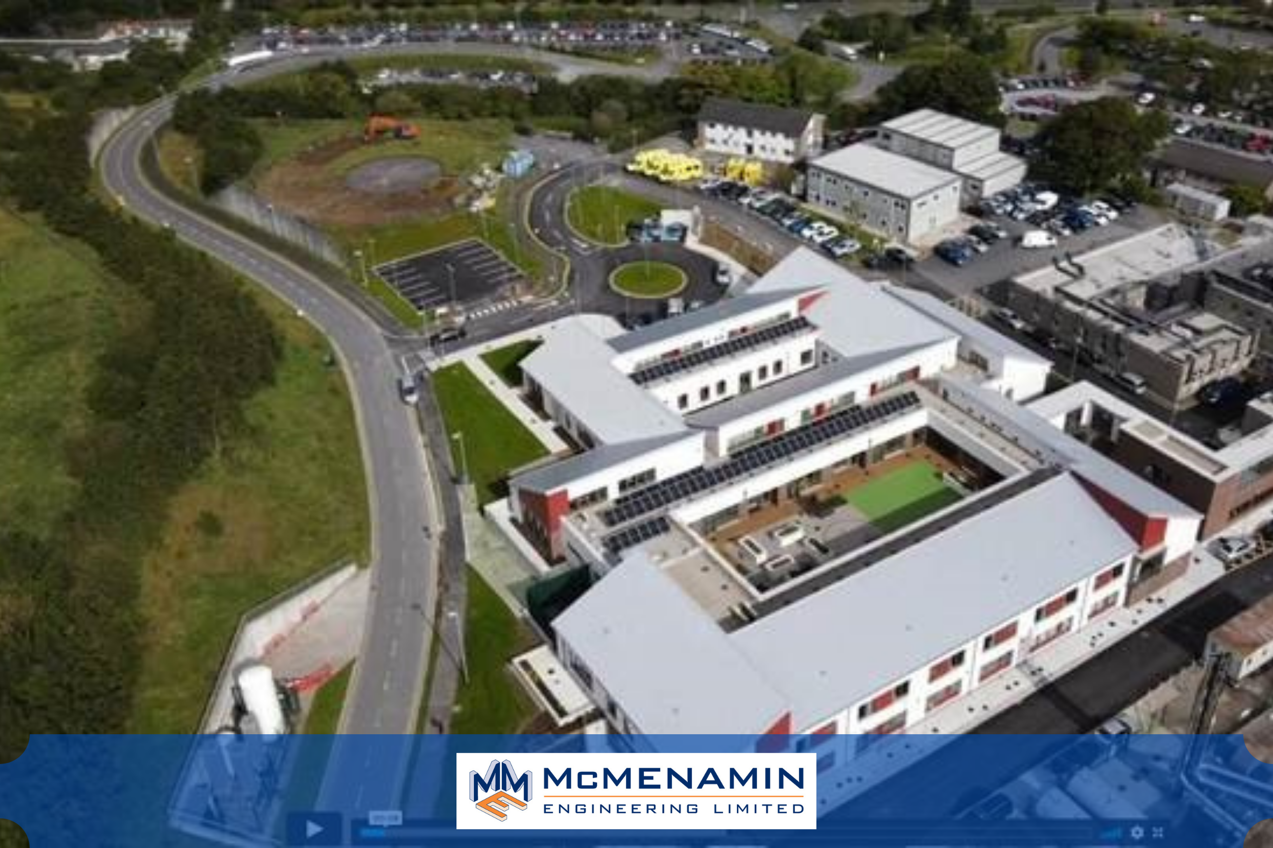 Sligo Mental Health Unit structural steel supplied by McMenamin Engineering