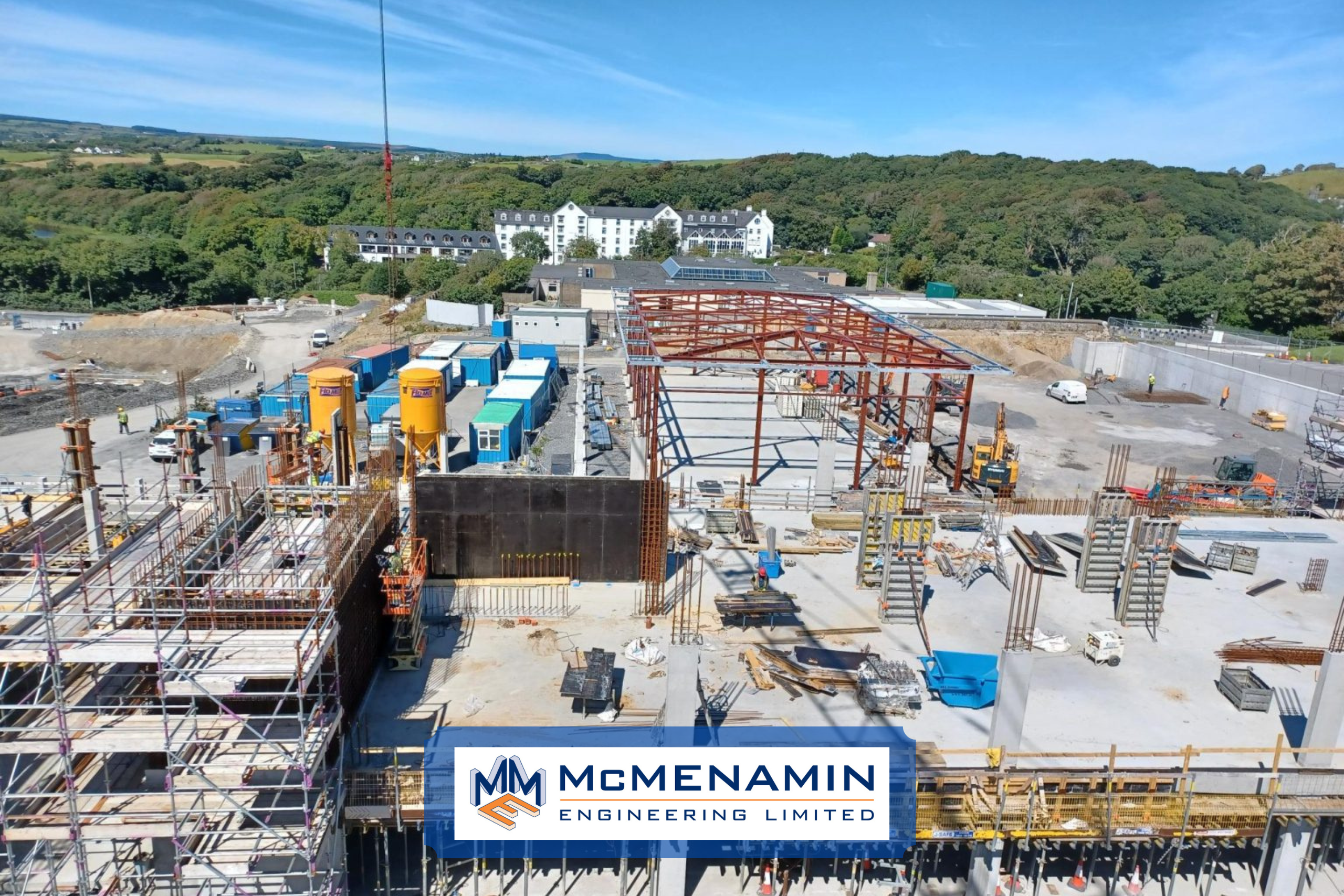McMenamin Engineering suppliers of structural steel frame to Ennistymon School